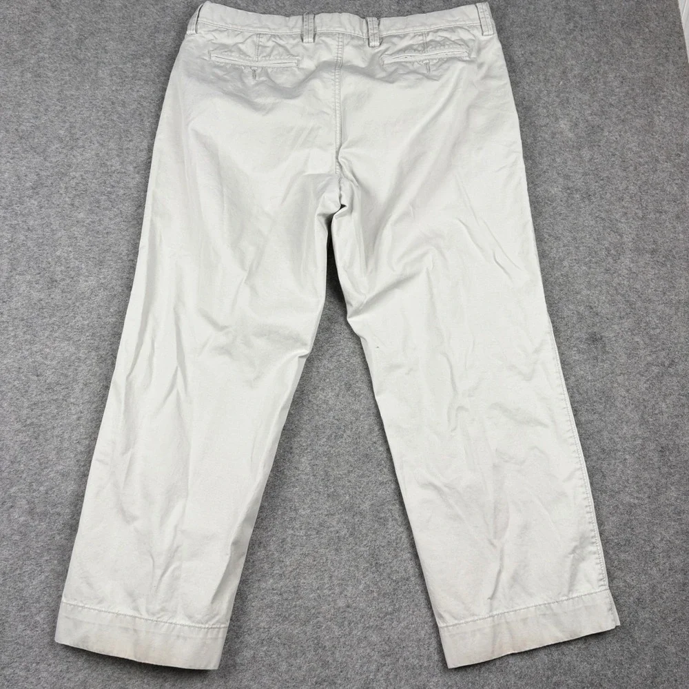 Gap Khakis Relaxed Fit Mens 40x30‎ Beige Chino Pants Cotton Outdoor Beach Casual